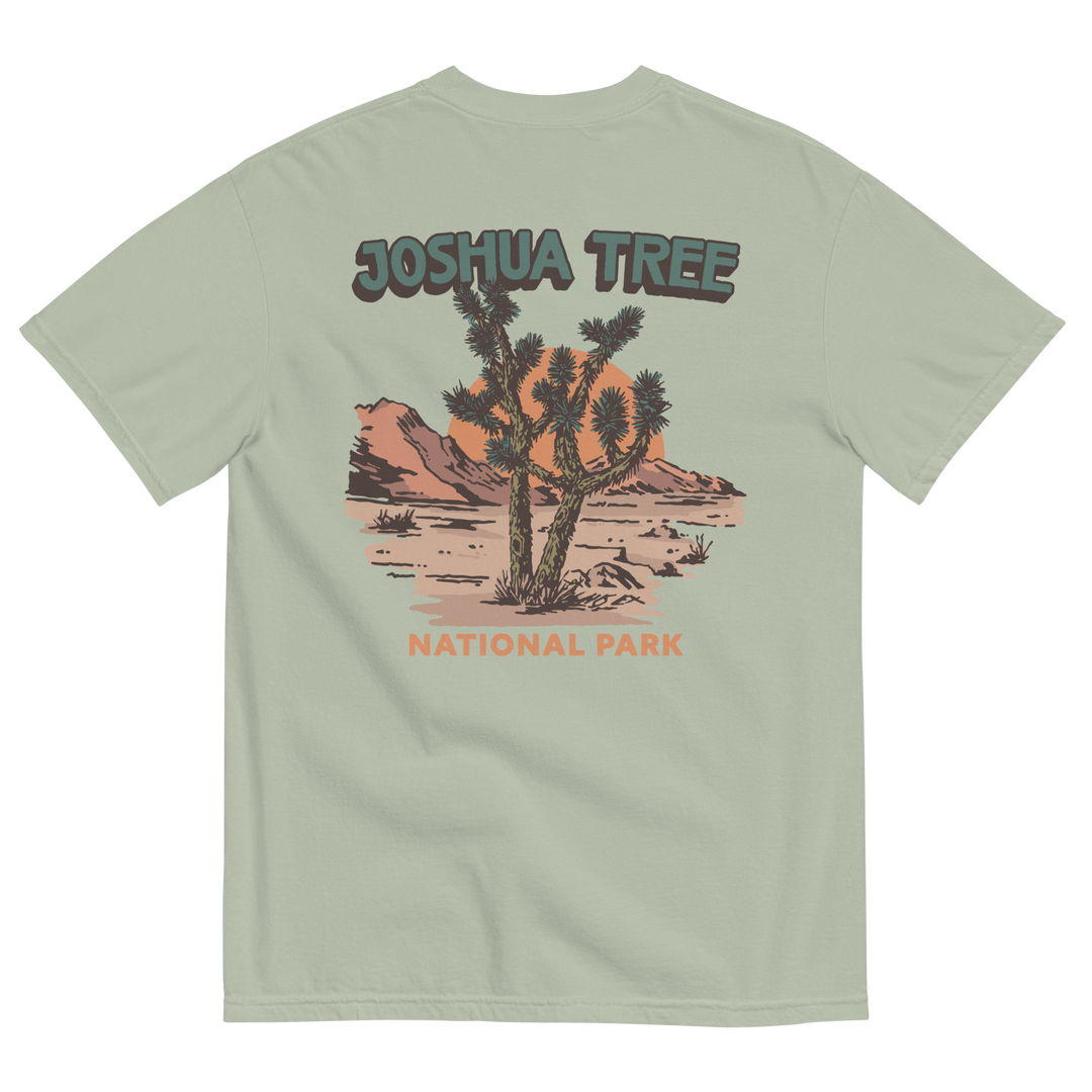 Comfort Colors short sleeve t-shirt featuring a Joshua Tree National Park-inspired design, part of the No Expectations brand collection Bay