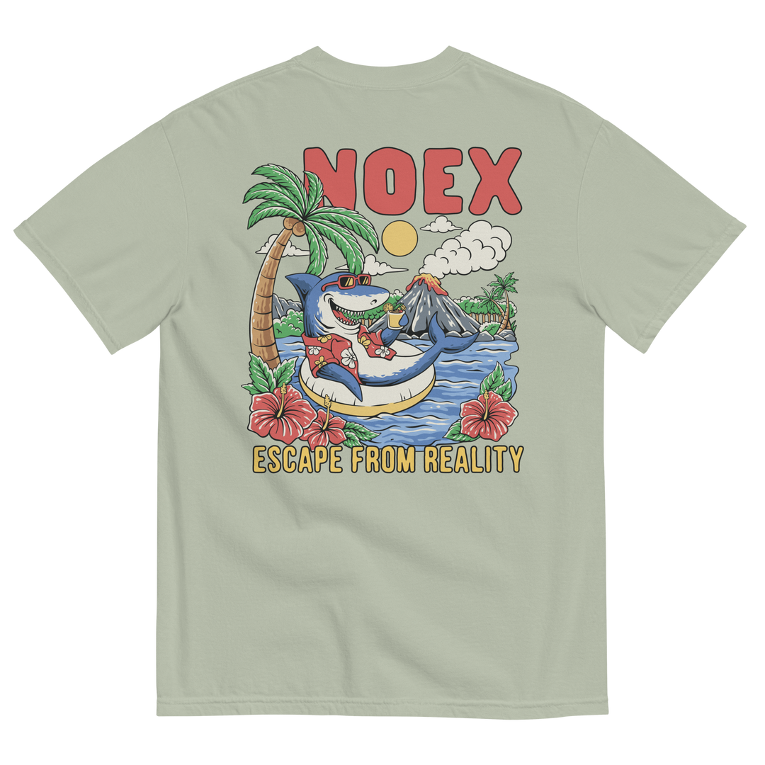 Soft and Durable Comfort Colors short sleeve t-shirt featuring a 'Tropical Retreat' design part of the No Expectations brand collection Bay