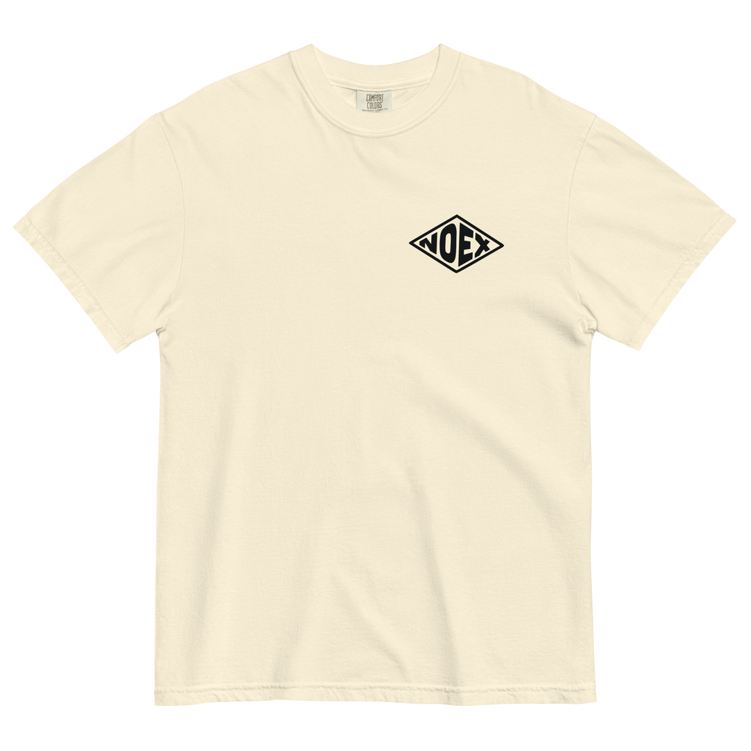 Soft and Durable Comfort Colors short sleeve t-shirt featuring a 'Tropical Retreat' design part of the No Expectations brand collection Ivory