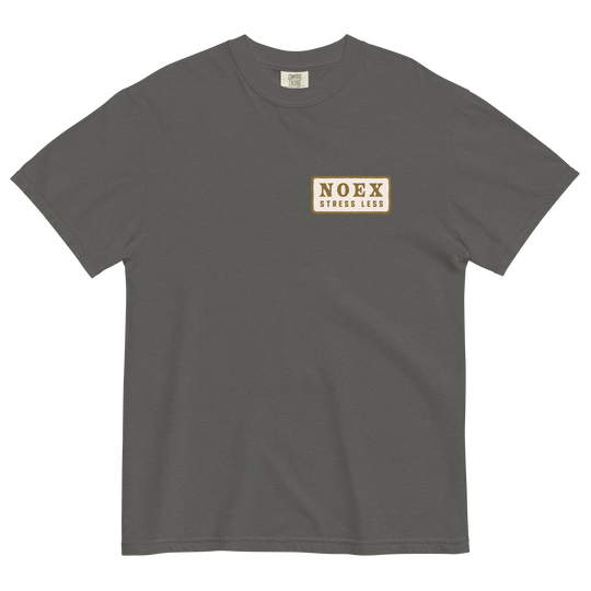 Comfort Colors short sleeve t-shirt featuring a 'Stress Less - V.2' design part of the No Expectations brand collection Pepper