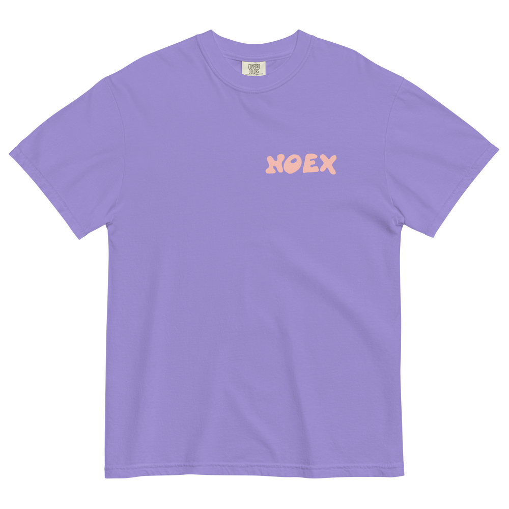 Soft and Durable Comfort Colors short sleeve t-shirt featuring a 'Travel More' design part of the No Expectations brand collection Purple