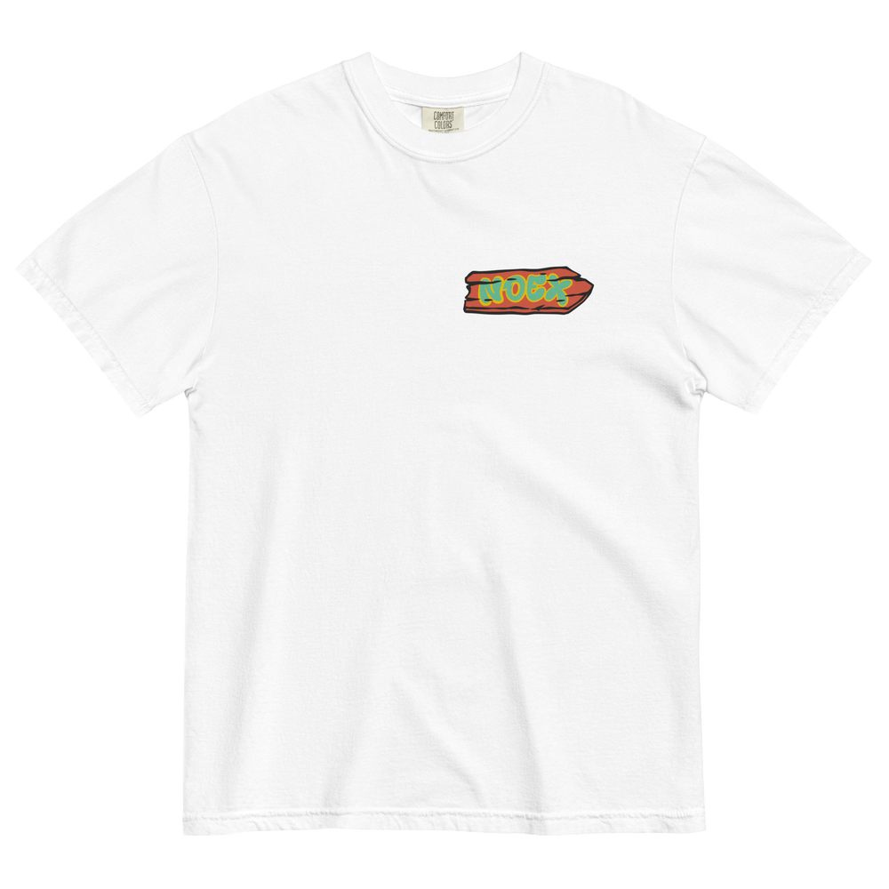 Soft and Durable Comfort Colors short sleeve t-shirt featuring a 'Wanderlust' design part of the No Expectations brand collection White