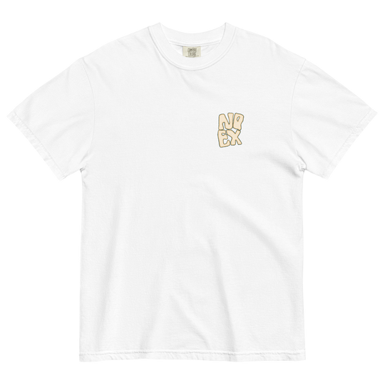 Soft and Durable Comfort Colors short sleeve t-shirt featuring the Island Beats Design part of the No Expectations brand collection White